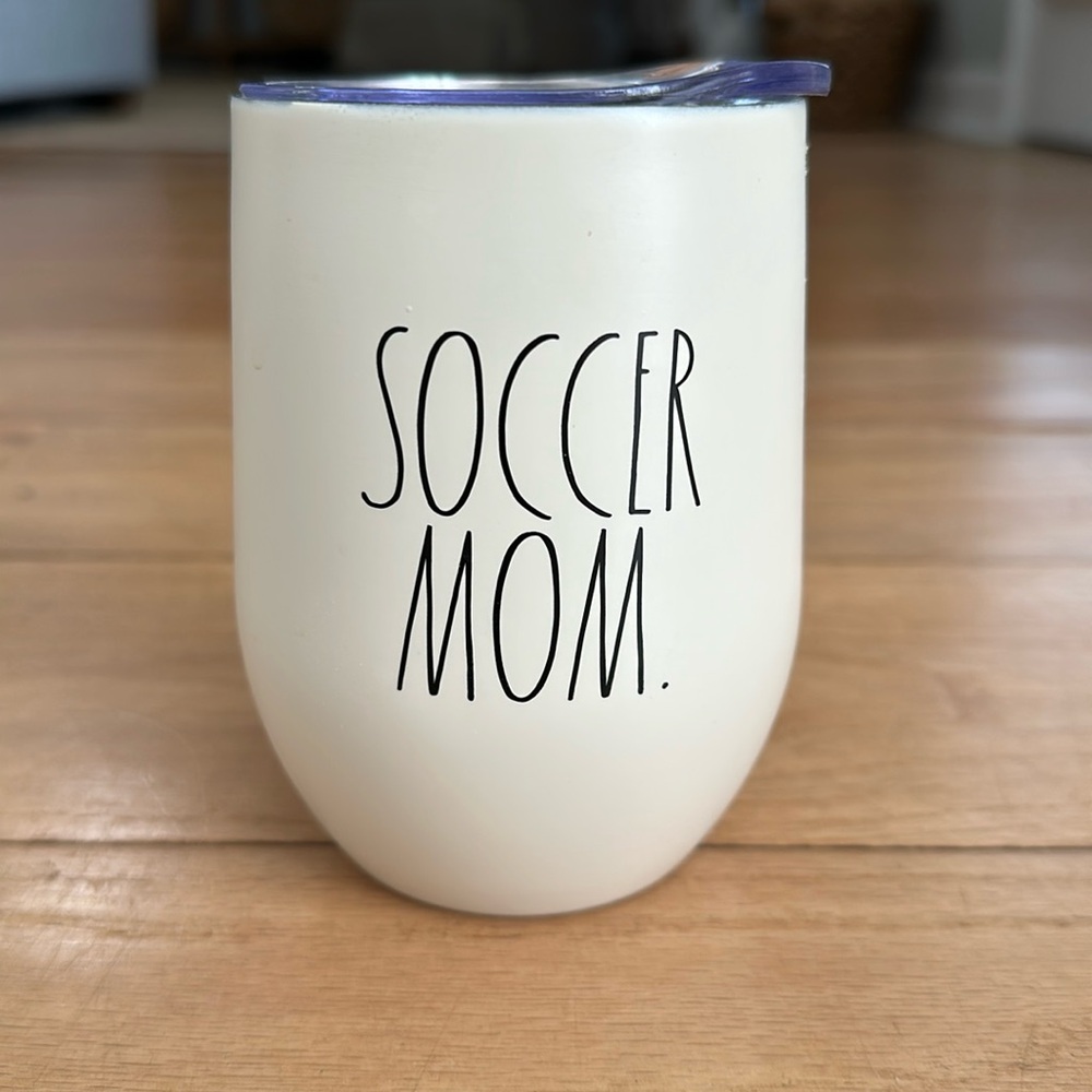 Rae Dunn Soccer Mom Wine Tumbler
New condition (never used)